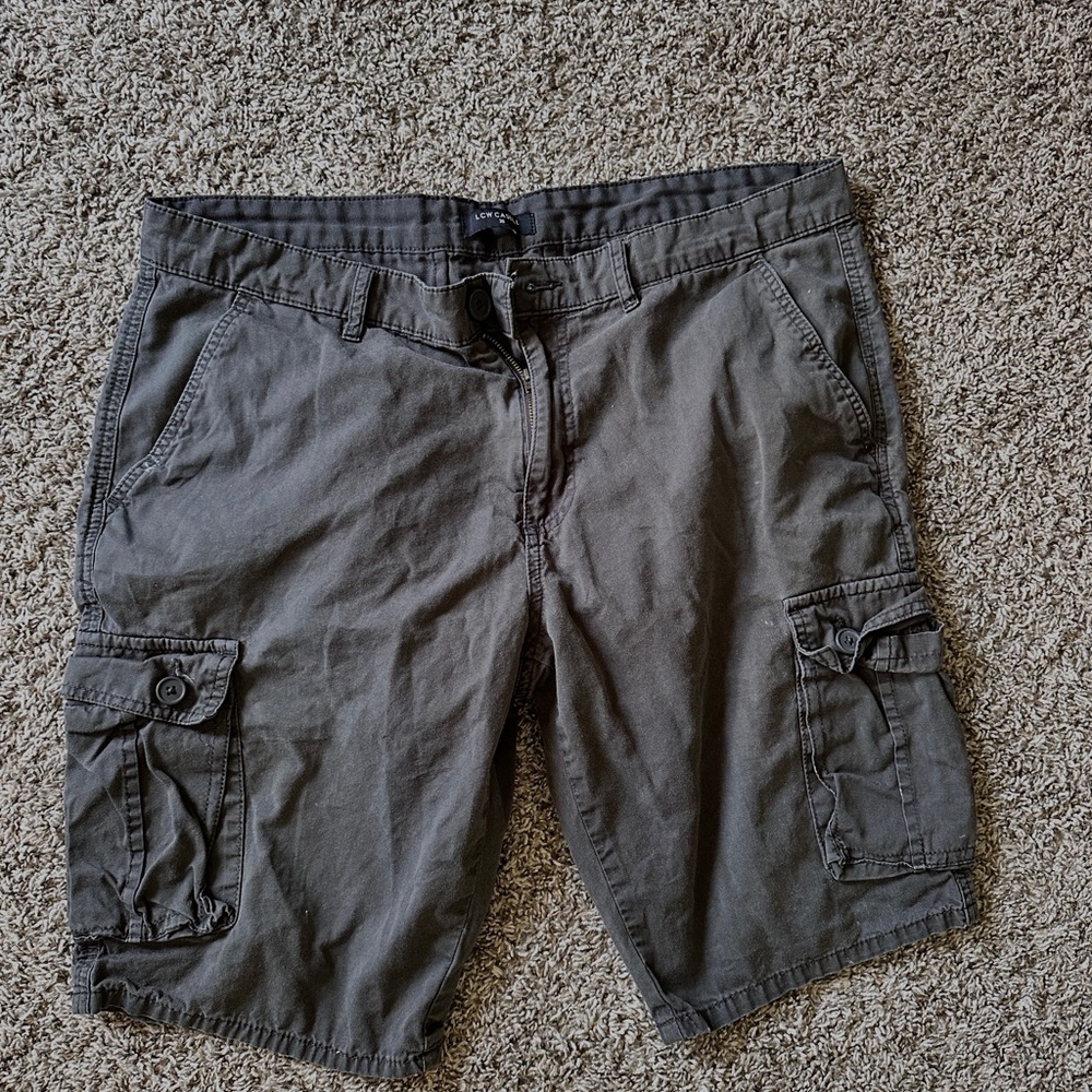 Men's Charcoal Cargo Shorts